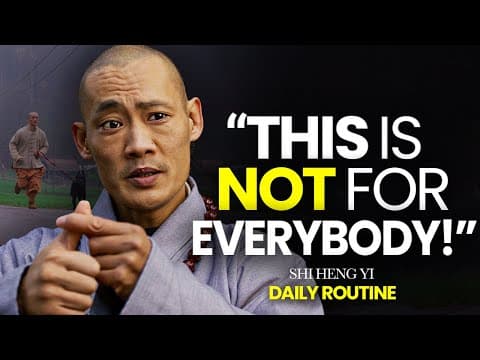 THE ROUTINE OF A SHAOLIN MASTER | Shi Heng Yi thumbnail