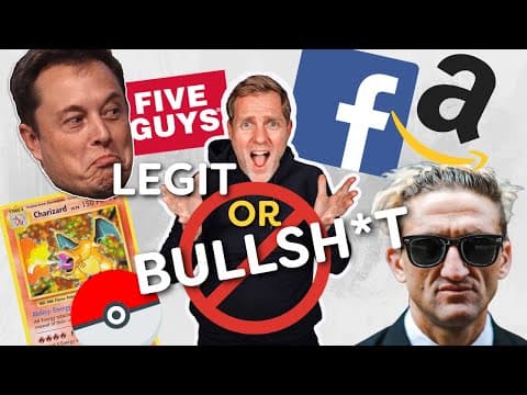 Legit or Bullsh*t: Elon Musk, Facebook, Pokemon Cards, Casey Niestat & Coffee thumbnail