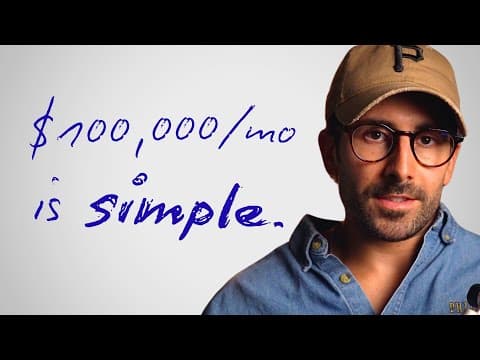 the EXACT path to $100,000/mo (without funnels or sales calls) thumbnail