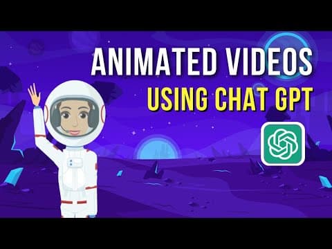 How to Make Animated Videos using ChatGPT? | Animated video using AI thumbnail