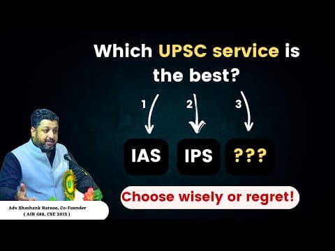 Never choose *this* service as your top preference in UPSC Prelims 2025 thumbnail