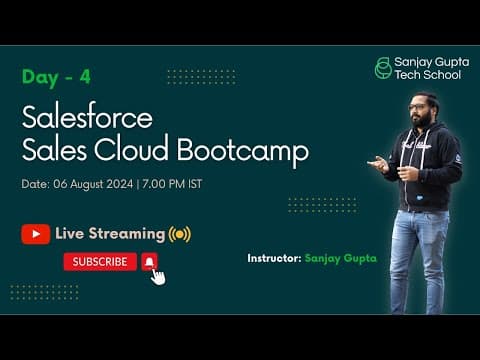 Day - 4 | Salesforce Sales Cloud | Lead Management | Convert Lead, Web-to-Lead, Lead Assignment thumbnail