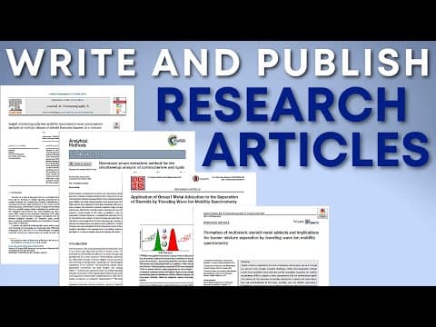 How to Write and Publish Research Articles in Journals: Start writing your papers faster! thumbnail