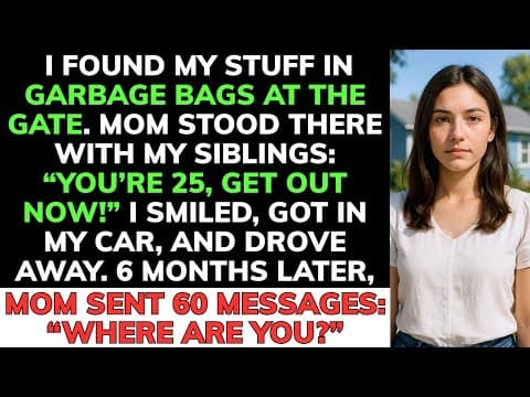 I Came Home From A Business Trip To Find My Stuff In Garbage Bags At The Gate. My Mom Was Standing … thumbnail