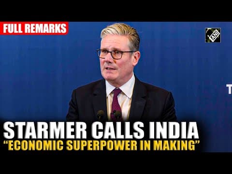 UK PM Starmer calls India “Superpower in making” on his first official visit| Mumbai| India-UK trade thumbnail