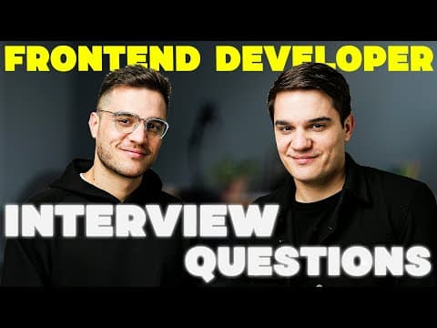 Senior Frontend Developer Interview Questions 2024 thumbnail