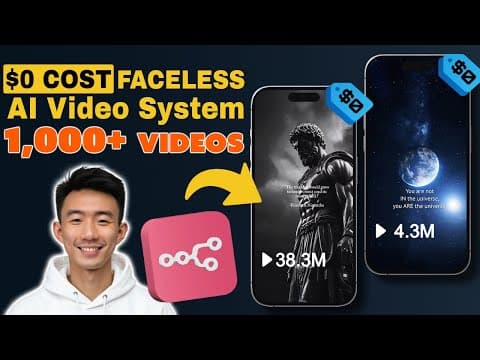 How I Used $0 to Create 1000+ Videos on Autopilot With This AI Agent System (No Paid API Needed) thumbnail