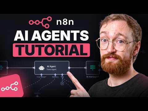 n8n AI Agent Tutorial for Beginners 2026 - Step by Step thumbnail