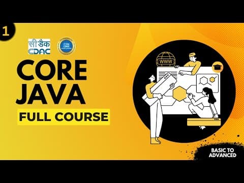 01 - Core JAVA - Day 1.1 - Learn Fundamentals from the Expert! - Java By Madhura Anturkar - CDAC thumbnail