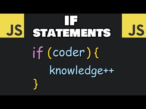 If statements in JavaScript are easy 🤔 thumbnail