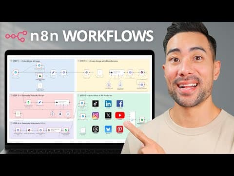 10 n8n Workflows to Automate Your Entire Business! thumbnail