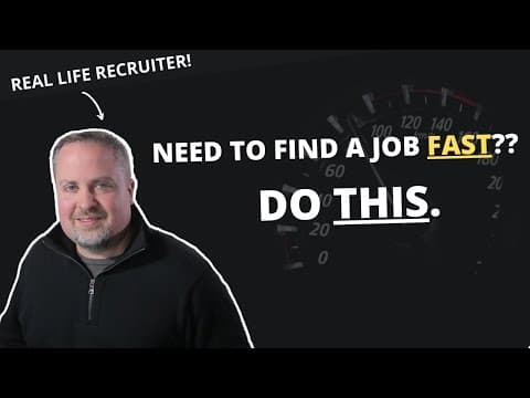 7 Job Search Strategies To Find  A Job FAST! thumbnail