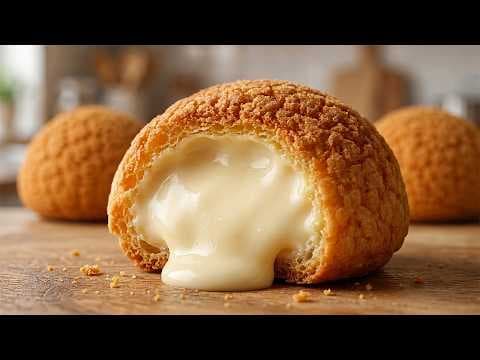 From Simple Ingredients to Stunning Cream Puffs (French Choux au Craquelin) thumbnail