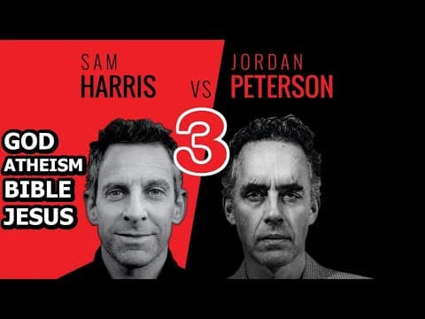 Sam Harris vs Jordan Peterson | God, Atheism, The Bible, Jesus - Part 3 - Presented by Pangburn thumbnail