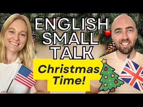 Small Talk English Conversation: Christmas Plans Vocabulary | How to Talk Holiday Plans in English thumbnail