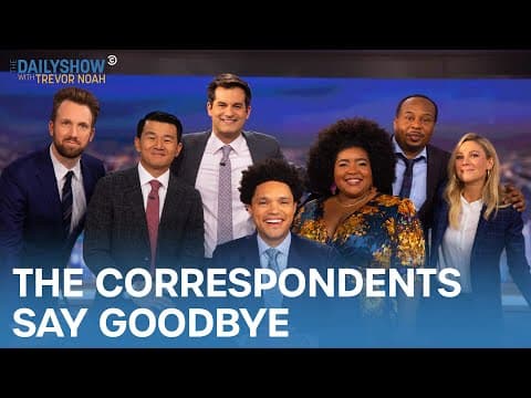Farewell to Trevor from the Correspondents | The Daily Show thumbnail