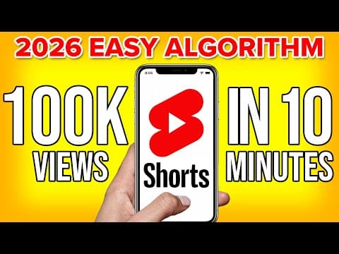 Steal This NEW Strategy To Go Viral on YouTube Shorts EVERY TIME You Post (2026 algorithm update) thumbnail