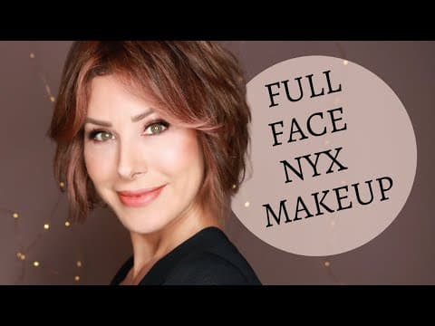 BEST DRUGSTORE MAKEUP | Full Face of NYX Beauty on Mature Skin | Dominique Sachse thumbnail