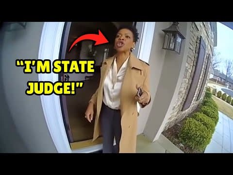 Racist Cop Arrests Federal Judge outside Her Home – Loses Career After $20 Million Lawsuit thumbnail