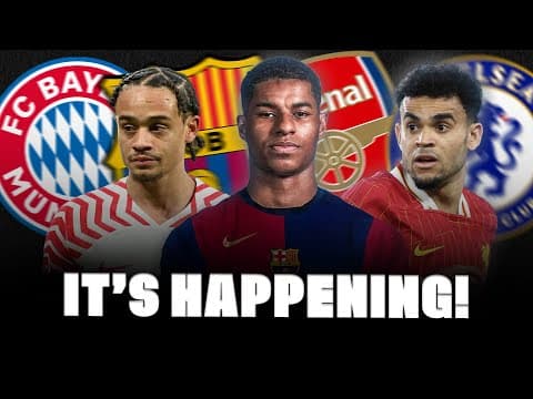 🚨 RASHFORD BOOM! LUIS DIAZ NEXT! XAVI SIMONS TALKS ON, UNITED MOVES… thumbnail