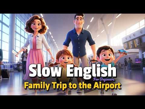Family Trip to the Airport | Easy English Listening Practice (A2 Level) thumbnail