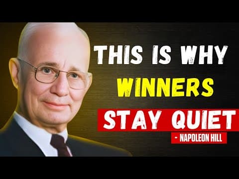 Silence Is POWER – Speak Less, Do More, WIN Big | Napoleon Hill thumbnail