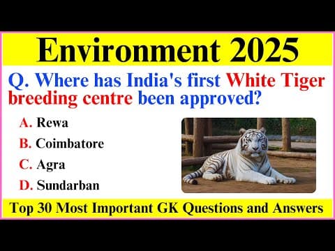 Environment 2025 Current Affairs | Environment & Ecology 2025 | Current Affairs 2025 | GK in English thumbnail