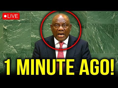 South Africa President Does Historic Humiliation of Israel & US at UN Live! thumbnail