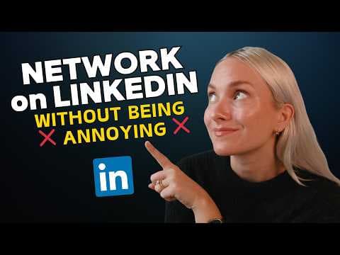 How to Network on LinkedIn & Land a New Job FAST (without being annoying) thumbnail