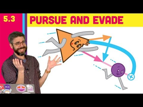 5.3 Flee, Pursue, Evade - The Nature of Code thumbnail