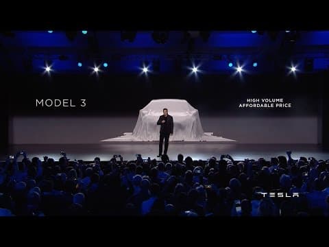 Tesla Unveils Model 3 thumbnail