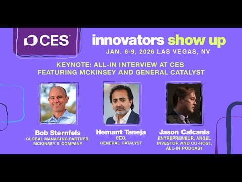 CES 2026 All-In Interview at CES Featuring McKinsey and General Catalyst thumbnail