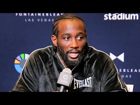 Terence Crawford Says BOTH Shoulders Injured- Roasts Ilia Topuria - Full Media Day interview thumbnail