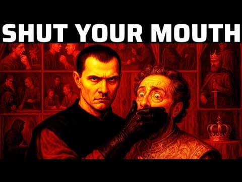 Never Open Your Mouth In These 9 Situations  – Machiavelli's Warning thumbnail
