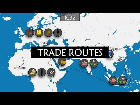 History of the Major Trade Routes - Summary on a Map thumbnail