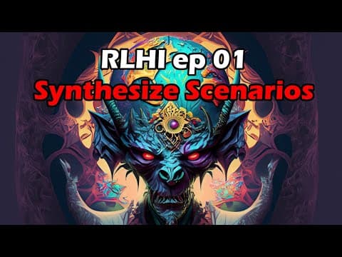 Reinforcement Learning with Heuristic Imperatives (RLHI) - Ep 01 - Synthesizing Scenarios thumbnail