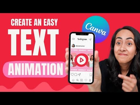 How to Create Cool Text Animations in Canva thumbnail