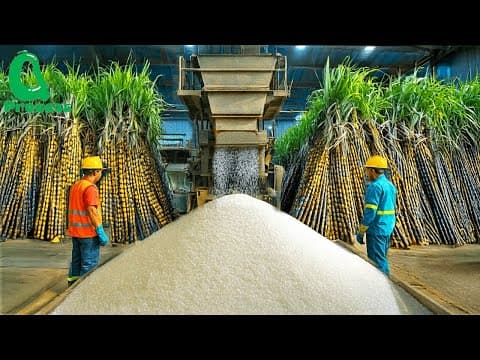 How Sugar Is Made – Unbelievable Billion Tons of Sugar Processing In Factory thumbnail