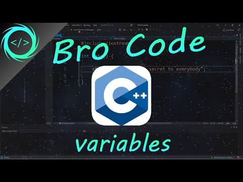 How to Use C++ Variables and Basic Data Types thumbnail