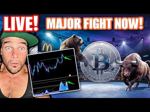 LIVE Trading BTC, Silver & Stocks 🚨 | Bitcoin at Major Decision Point | Silver BULLISH thumbnail