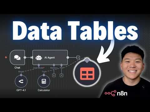 How to Use n8n Native Data Tables for Automation thumbnail