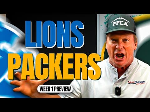 Lions vs Packers Week 1 | Gruden’s Preview thumbnail