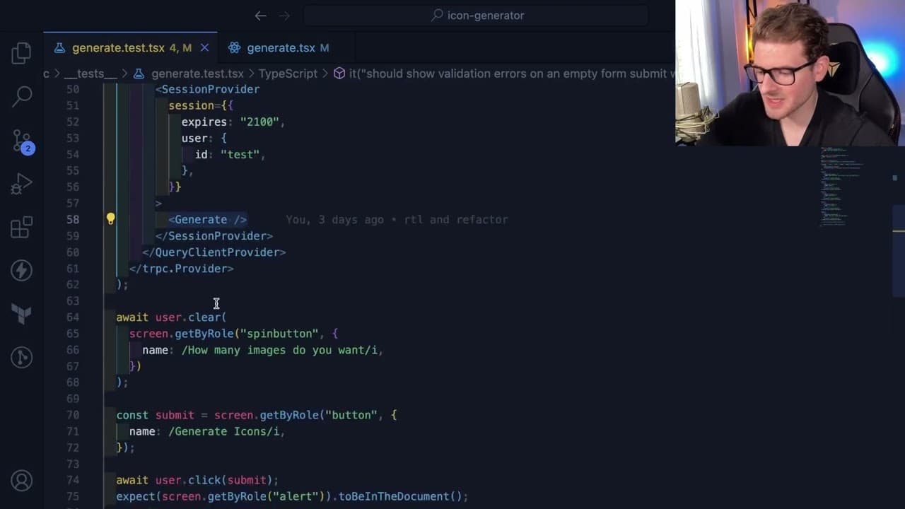 YouTube video player