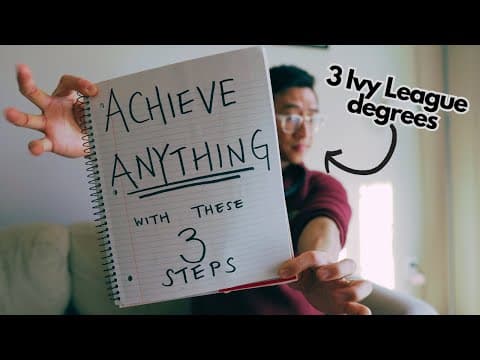 How to plan and structure your life to achieve literally anything. thumbnail