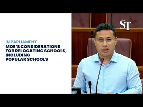 [FULL] MOE will consider relocating schools when demand for places in a particular area falls thumbnail
