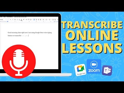 How to Automatically Transcribe Online Lessons in Zoom and Teams thumbnail