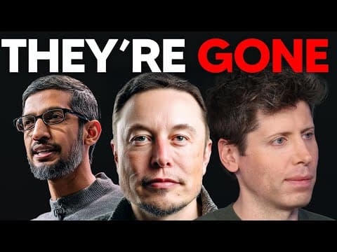 AI CEOs Are  Disappearing - They Know Whats Coming thumbnail