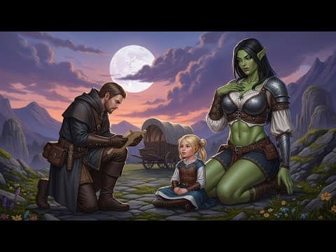 Single Human Dad Fixed a Giant Orc Warrior's Wagon—Unaware She’s The Richest Princess In The Village thumbnail