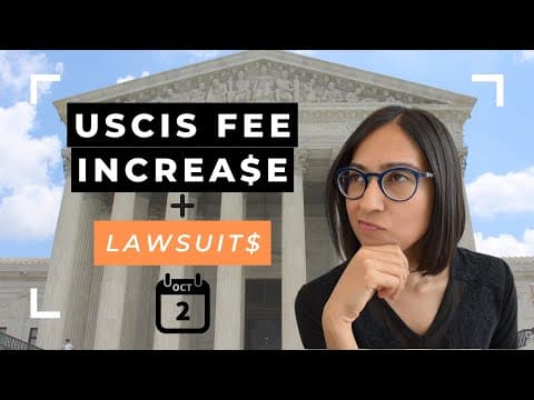 USCIS Fee Increase 2020 | New Forms + Slower Premium Processing on Oct. 2, 2020 thumbnail