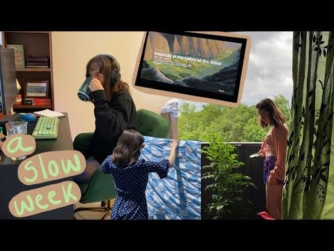 a Slow Week Stuck at Home 🏠 chores, blanket forts & reading🧹 thumbnail